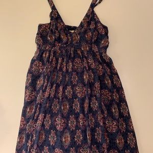 Blue flower sleeveless Hollister dress